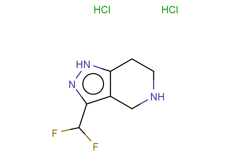 3-(difluoromethyl)-1H,4H,5H,6H,7H-pyrazolo[4,3-c]pyridine dihydrochloride