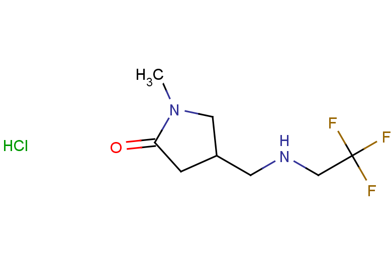 1-methyl-4-{[(2,2,2-trifluoroethyl)amino]methyl}pyrrolidin-2-one hydrochloride