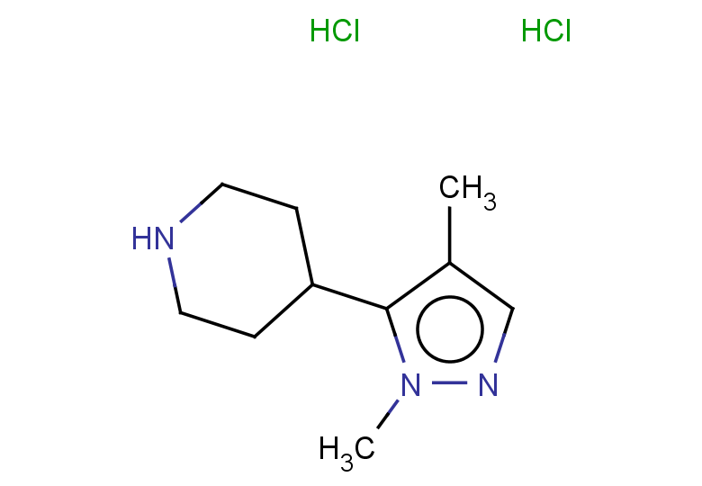 4-(1,4-dimethyl-1H-pyrazol-5-yl)piperidine dihydrochloride