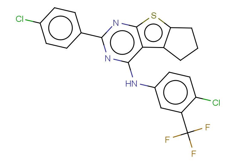 N-[4-chloro-3-(trifluoromethyl)phenyl]-10-(4-chlorophenyl)-7-thia-9,11-diazatricyclo[6.4.0.0^{2,6}]dodeca-1(8),2(6),9,11-tetraen-12-amine