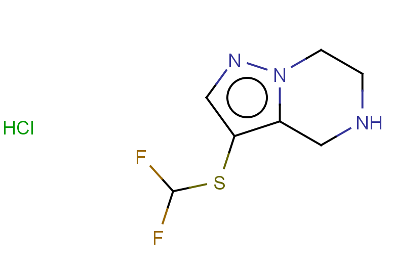 3-[(difluoromethyl)sulfanyl]-4H,5H,6H,7H-pyrazolo[1,5-a]pyrazine hydrochloride