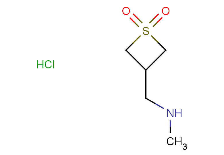 3-[(methylamino)methyl]-1$l^{6}-thietane-1,1-dione hydrochloride
