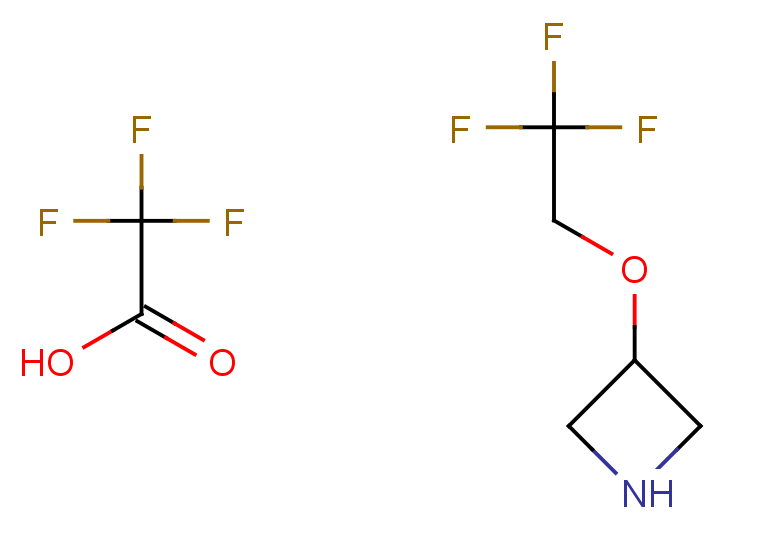 2,2,2-trifluoroacetic acid; 3-(2,2,2-trifluoroethoxy)azetidine