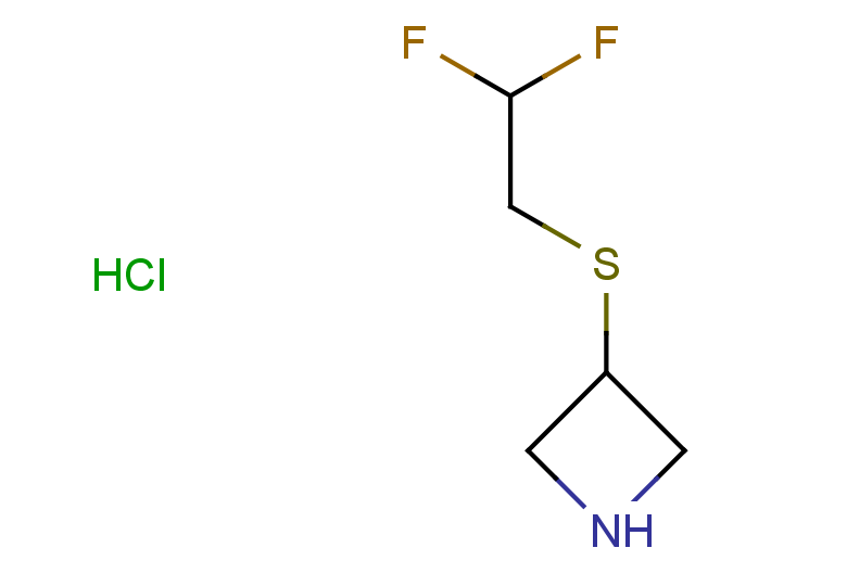 3-[(2,2-difluoroethyl)sulfanyl]azetidine hydrochloride