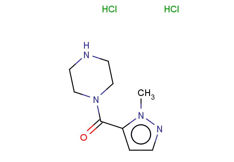 1-[(1-methyl-1H-pyrazol-5-yl)carbonyl]piperazine dihydrochloride