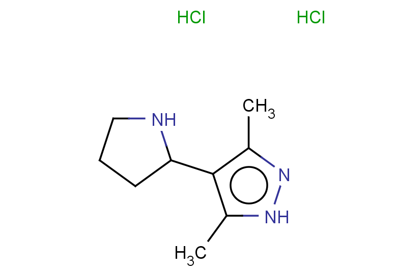 3,5-dimethyl-4-(pyrrolidin-2-yl)-1H-pyrazole dihydrochloride