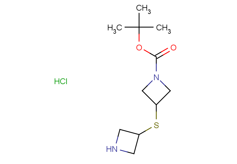 tert-butyl 3-(azetidin-3-ylsulfanyl)azetidine-1-carboxylate hydrochloride
