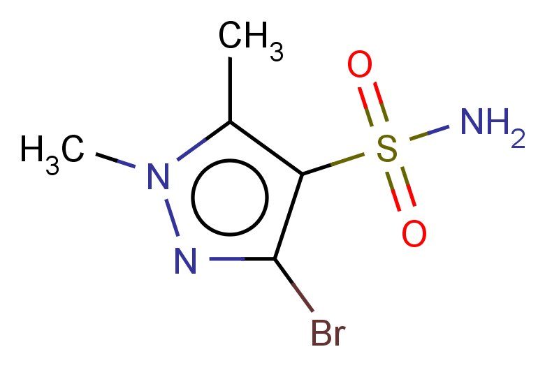 3-bromo-1,5-dimethyl-1H-pyrazole-4-sulfonamide