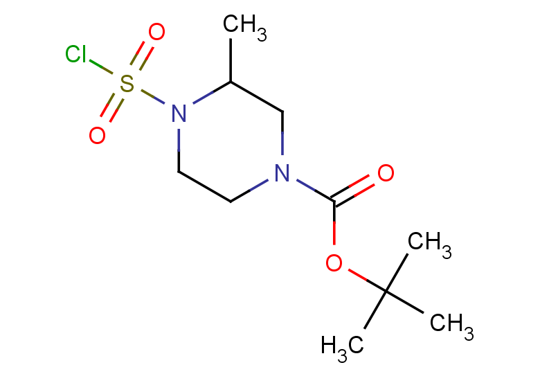 tert-butyl 4-(chlorosulfonyl)-3-methylpiperazine-1-carboxylate