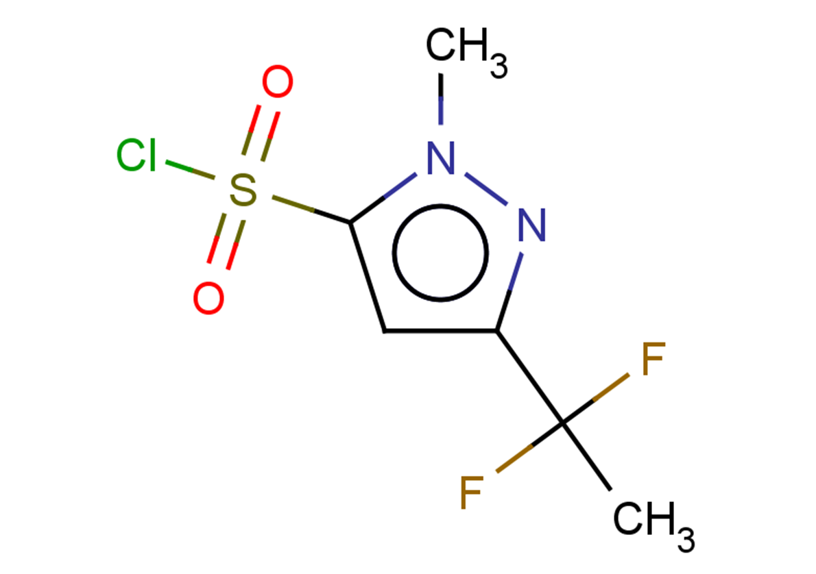 3-(1,1-difluoroethyl)-1-methyl-1H-pyrazole-5-sulfonyl chloride