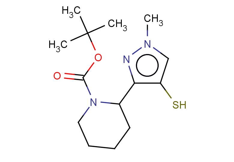 tert-butyl 2-(1-methyl-4-sulfanyl-1H-pyrazol-3-yl)piperidine-1-carboxylate